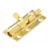 Securit Door Bolt 1" Wide Brass