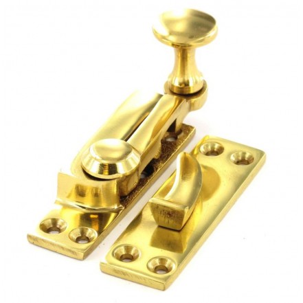 Securit Sash Fastener Arm Type Brass Finish