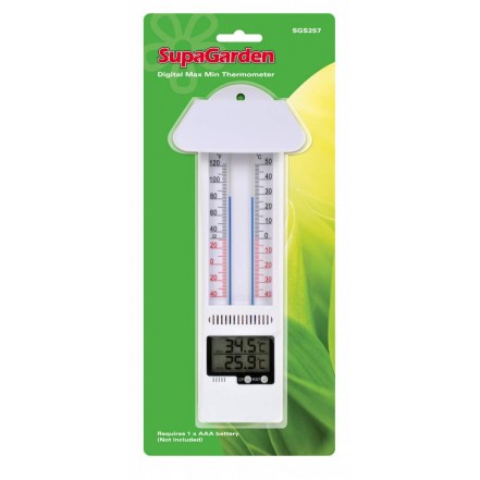 SupaGarden Min/Max Thermometer Mercury Free