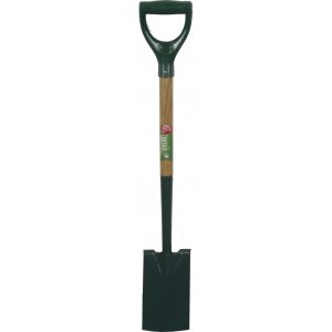 Ambassador Natural Ash Handle Carbon Steel Border Spade