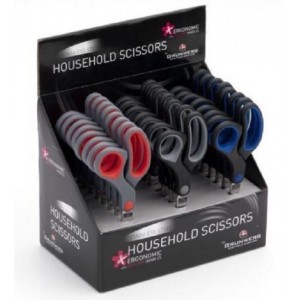 Grunwerg Household Scissors 8" (Single pair-colours vary)
