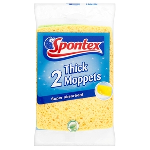 Spontex Thick Moppets 2pk
