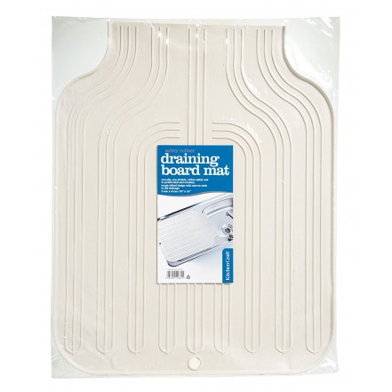 KitchenCraft Rubber Draining Board Mat 51 x 41cm (20" x 16") - Beige