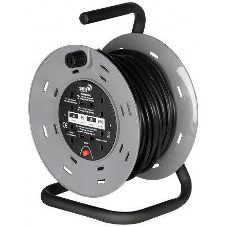 SMJ 13A 240V Heavy Duty Cable Reel with Thermal Cut-Out