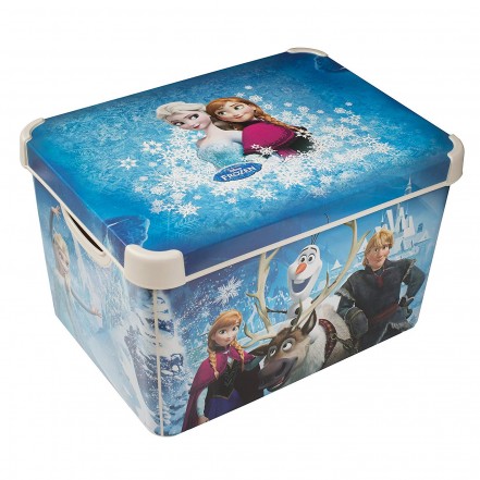 Curver 22L Plastic Deco Storage Box - Frozen