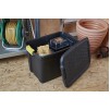 Strata 60 Litre Heavy Duty Storage Box Black/Yellow 60 x 40 x 40cm