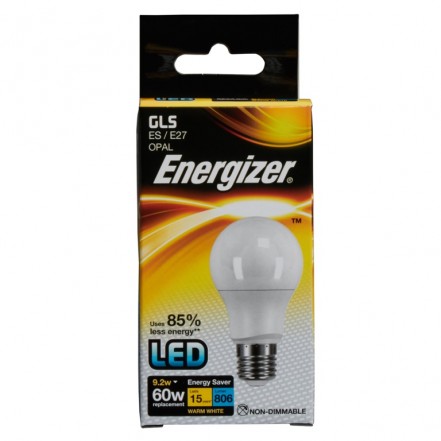 Energizer LED GLS Warm White 806lm 2700k E27