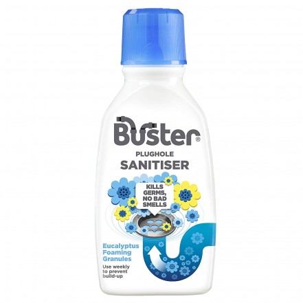 Buster Plughole Sanitiser Foaming Eucalyptus Granules - 300g