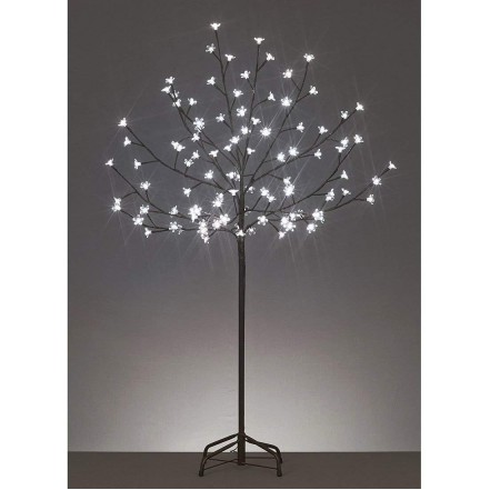 Premier 1.5m 150 LED Lights White Cherry Tree