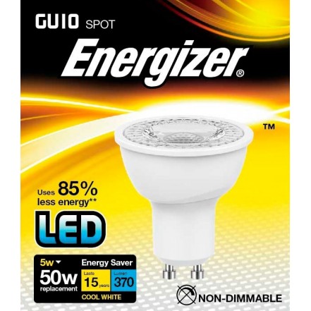 Energizer LED GU10 Cool White 370lm 4000k