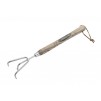 S&J 3-Prong Cultivator 12" Handle Traditional Stainless Steel