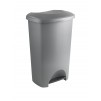 Addis 50 Litre Pedal Bin Metallic Silver