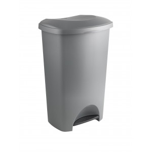 Addis 50 Litre Pedal Bin Metallic Silver