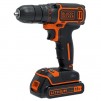 Black & Decker Cordless Drill Driver with 1.5Ah Lithium Ion Battery 18V
