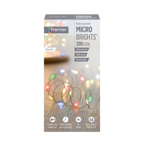 Premier 200 Battery Operated Pin Wire LED Lights