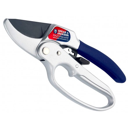 S&J Razorsharp Ratchet Anvil Secateurs