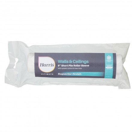 Harris Ultimate Wall & Ceiling Roller Sleeve 9" Short Pile