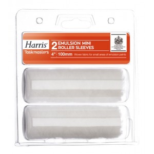 Harris Taskmasters Emulsion Mini Roller Sleeves - 2 Pack