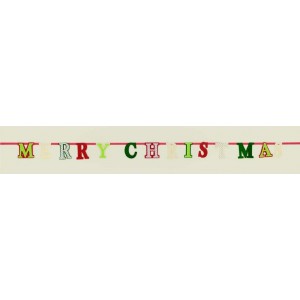 Premier 1.75m Merry Christmas Festive Felt Garland