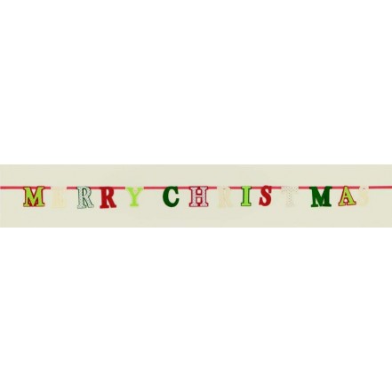 Premier 1.75m Merry Christmas Festive Felt Garland