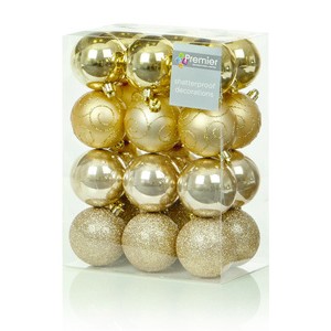 Premier Gold Multi Baubles (24)