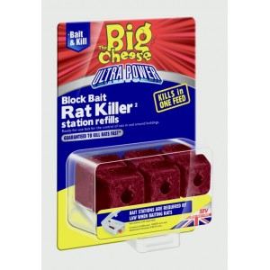 The Big Cheese Ultra Power Block Bait2 Killer Station Refills