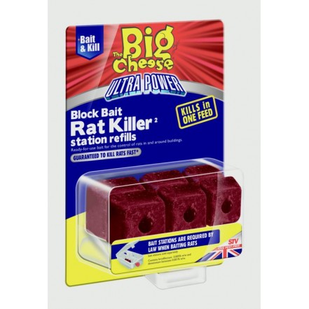 The Big Cheese Ultra Power Block Bait2 Killer Station Refills