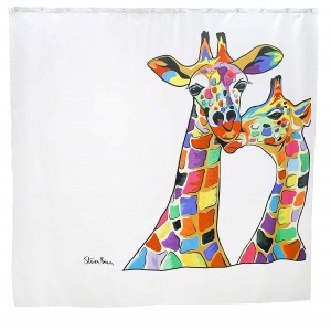 Croydex Giraffe Shower Curtain Francie & Josie