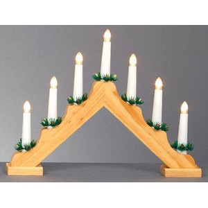 Premier 40cm Candle Bridge Battery Operated 7 LEDs