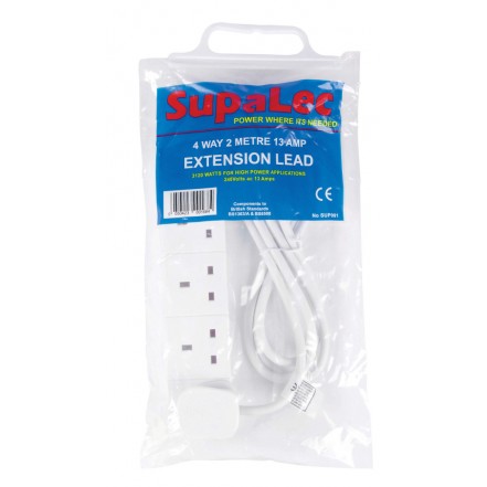 SMJ 4 Gang Extension Lead