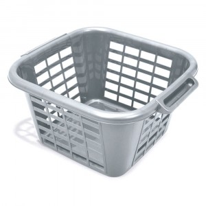 Addis Eco Square Laundry Basket 24 Litre Grey