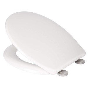 Croydex Toilet Seat Anti Bacterial Eldon Urea Soft Close White