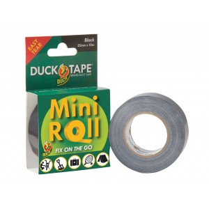 Duck Mini Roll Black 25mm x 10m