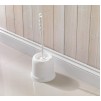 Addis Toilet Brush Round with Open Holder - Plastic - White