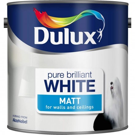 Dulux Matt Emulsion Pure Brilliant White 3 Litre
