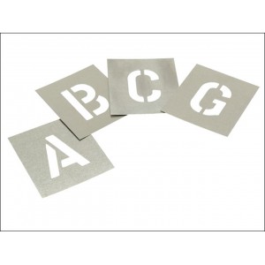 Set of Zinc - Letters 2" in Wallet