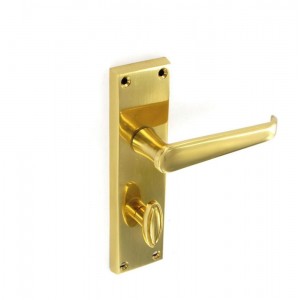 Securit Victorian Bathroom Handles Brass 150mm Pair