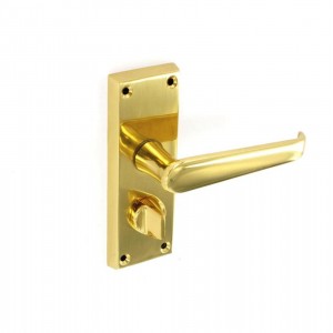 Securit Victorian Privacy Handles Brass 105mm Pair