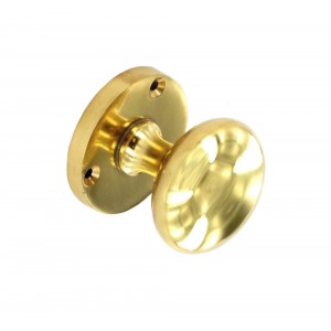 Securit Victorian Mortice Knobs Brass 60mm Pair