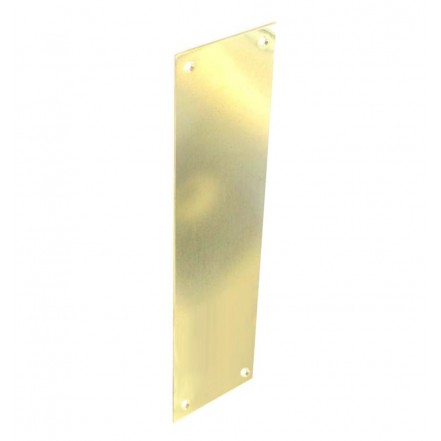 Securit Victorian Finger Plate Light Brass 300mm