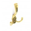 Securit Hat & Coat Hook 125mm Brass