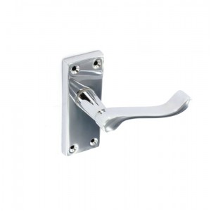 Securit Chrome Scroll Latch Handles 115mm Pair