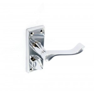 Securit Chrome Scroll Privacy Handles 115mm Pair