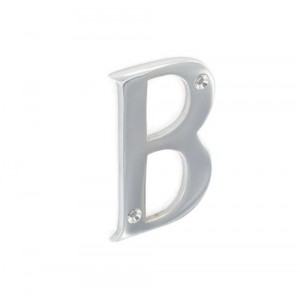 Securit Chrome letter B