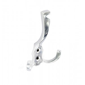 Securit Coat Hook Triple Chrome 125mm