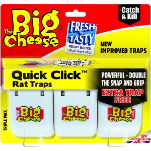 The Big Cheese Quick Click Rat Traps (3)