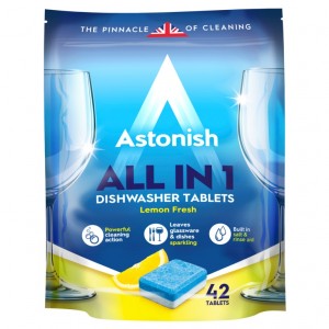 Astonish 5 In 1 Dishwasher Tablets - Lemon