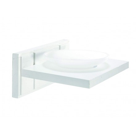 Croydex Maine Soap Dish FSC MDF White Wood