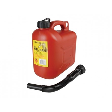 Carplan Petrol Fuel Can & Spout 5 Litre Red