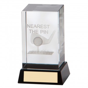 Golf Nearest Pin Crystal Award 100mm